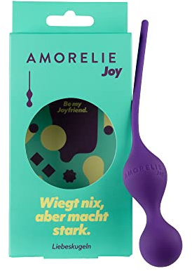 AMORELIE Joy – 75g Liebeskugeln Glow | Beckenbodentrainer für Frauen | Wasserfest | aus Silikon