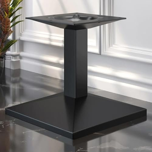 GGMMÖBEL Palma | Lounge Tischgestell | Schwarz | Bodenplatte: 50 x 50 cm | Gesamthöhe: 40 cm