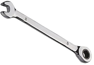 Vokenforu 8mm Ratchet Spanner, Ratcheting Combination Wrench, Hardened Chrome Vanadium Steel Open End Spanner Metric