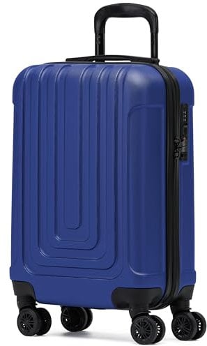 Flight Knight Premium Lightweight Hartschalenkoffer - 8 Spinner-Rader - TSA-Schloss & USB-Anschluss - Zugelassen Fur Uber 100 Fluggesellschaften Einschließlich EasyJet, Ryanair & Jet2-55x35x20cm