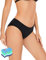 OVRUNS Mestruale Slip Bikini Donna Costumi da Bagno Periodo Slip da Bagno A Prova di Perdite Ragazze, Nero II, S