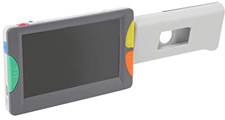 Tragbare Videolupe, 2- Bis 32-facher Zoom, 4,3 Zoll mit Klappbarem Griff, Digitale Leselupe, 26 Farbmodi, Elektronische Videolupe Zum Lesen von Büchern