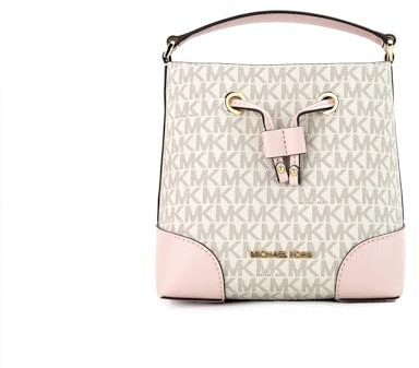 Michael Kors XS Suri Mini Bucket Crossbody Drawstring Shoulder Bag 35F2GM9M1B PVC, Pwd Blsh Mlt
