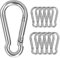 10 Stück Karabinerhaken 50mm Klein Edelstahl Schlüsselanhänger Karabinerhaken Karabiner Kletterhaken 50mm/40mm Carabiner für Outdoor Camping Zuhause Wandern