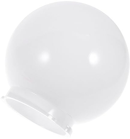 DOITOOL Kugel-Lampenschirm Vintage- Weiße Glühbirnen Deckboden Led-Rasen Straßenlaternen Lampenschirm Ersatz Für Außensäulenlampe Außenlichtabdeckung Lampenschirme