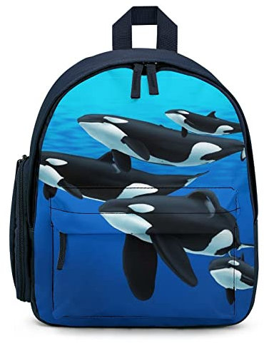 Orca Killer Whale Unisex-Rucksack, leichte Laptop-Umhängetasche, lässiger Tagesrucksack, Outdoor-Taschen