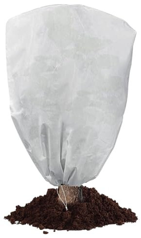 Rhsemi Funda para Plantas,Cubre Plantas Invierno,ProteccióN Invernal para Plantas,ProteccióN contra CongelacióN para Invierno Tela No Tejida(80 X 100Cm).