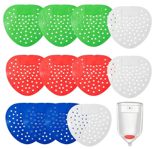 12 Pièces Pastilles Urinoir Tapis, Tamis D'urinoir Filtre D'urinoir Parfumé Passoire à Urinoir Tapis D'Insertion Pour Urinoir Dans Les HôTels Centres Commerciaux Et Autres