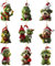 EIHI 9 Piezas Grinch Adornos Navidad - 2D acrílico The Grinch Adornos Árbol Navidad - Decoracion Navidad - Decoración Grinch-Elfo de Navidad - Adornos de Coche（9 modelos）