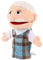 GARVALON Charakter-handpuppe Plüschhandpuppen Für Kinder Puzzle-Spielzeug Familie Fingerpuppen Alte Mannpuppe Fingerpuppen Der Familie Vintage Handpuppen Für Kinder Opa-Puppe Pp Baumwolle