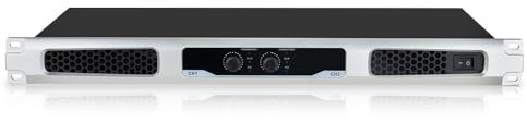 Solinder amplifier 2 Channel Power Amplifier Professional Digital Power Amplifier Thin and Lightweight with Cooling Fan for Home Theater Sound Bar Wedding Stage 20Hz-20kHz HIFI Amplifier Audio Output