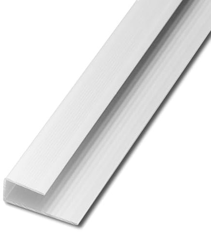 Soglia di Transizione del Bordo, Cucitura Piatta Cinch per pareti e Pavimenti in Lega di Alluminio, battiscopa per Scale in Legno/Piastrelle/Marmo (Bianco, H8mm (1/4))