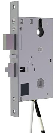 WANGSHAOWEI Serrure EncastréE Serrure de Porte électronique silencieuse Plus Petite for Portes en Bois Minces Serrure A Encastrer(4 Short Inverted)