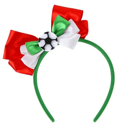 Kopfbedeckung mit Deutschland-Europa-Cup-Thema, Fußball-Fans, jubelnde Stirnbänder, Flagge, farbige Schleife, Haarbänder, Party-Outfit (B, Einheitsgröße)