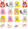 Yeefunjoy 12 Stück Fidget Spielzeug, Cartoon-Tier Kristall Fidget Finger Toy für Kinder Erwachsene Anti Angst Spielzeug Fokus Partygeschenke Weihnachten Ostern Geschenk Set Spielzeug Zappeln Spielzeug