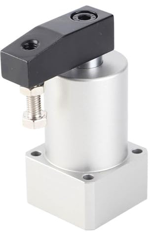 Baxnore Dreher Pneumatikzylinder, Aluminiumlegierschulenklemmezylinder, 90 -Grad -Winkelklemmzylinder, Ecke Pressluft -Swing -Werkzeug für die industrielle Automatisierung (ACK25-90L)