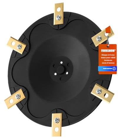 [AUFRÜSTUNG] Messerteller + 6 Stück Klingen Kompatibel mit DREAME | MOVA Mähroboter Messerscheibe Rasenroboter Drehscheibe