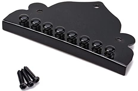 Accesorios para guitarra de aleación negra de 8 cuerdas