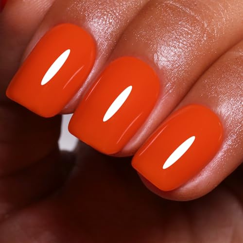 Ozzeal Neon UV Nagellack, 15ML Neon Orange Rot UV Gel Nagellack Frühling Sommer Gel Nail Polish Starter Maniküre Soak Off Led Salon DIY Zu Hause Für Mädchen