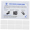 SHINEOFI 4 Sätze Reinigungskarte Reinigungszubehör Maschine Reiniger Putzkarten Card Reader Cleaning Card Reinigungschip Karte Kartenleser Cleaning Card Pvc Weiß 10 Stück * 4