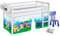 Lilokids Hochbett JELLE 90×200 cm | 90x190 cm – Kinderbett & Spielbett aus Massivholz (Kiefer) inkl. Lattenrost – Verschiedene Markenmotive (Paw Patrol blau, 90 x 190 cm)