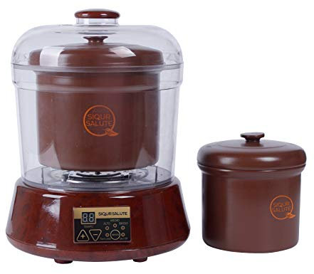 SIQUR SALUTE Sistema Cottura Automatico in Ceramica ZISHA 100% Naturale Antiaderente Atossico Nichel Free Capacità 2,8 Litri
