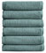 Great Bay Home Handtuch-Set, 100 % Baumwolle, 40,6 x 71,1 cm, sehr saugfähig, strukturiert, Popcorn-Webart Akazien-Kollektion (6 Stück, Mineralblau)