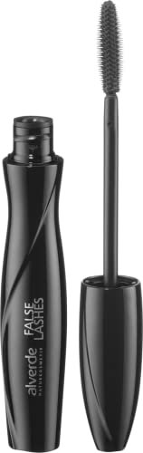 alverde NATURKOSMETIK Wimperntusche Mascara False Lashes schwarz 10, 1 x 11 ml