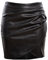 Toocool - Minirock für Damen aus Kunstleder mit Reißverschluss JL-2557, Brieftasche, 82707-84-327-1, Schwarz, 82707-84-327-1 M