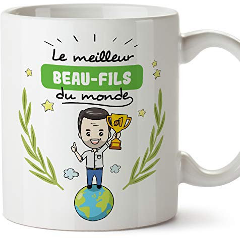 MUGFFINS Mug/Tasse Beau-Fils -Famille Monde -Idées Cadeaux Drôles -Tasses de Café/Thé
