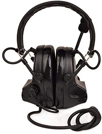 Z-Tactical Comtac II Radio Headset Active Noise Reduction Black Z041-BK