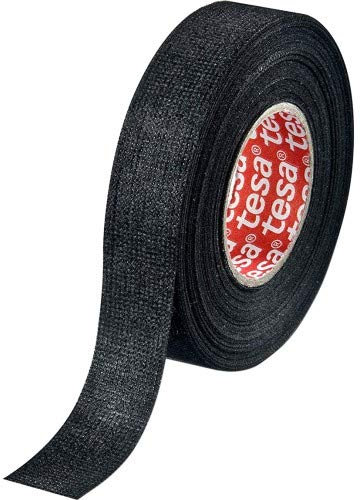 tesa 51618 Klebeband PET-Vliesklebeband 15mm schwarz 25m