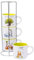Silver Buffalo Keramiktassenstapel, Motiv Winnie Puuh 100 Acre Wood Destination, 284 ml, 4 Stück