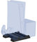 Konix Mythics Cool & Charge Spaceship Base de Carga para Consola, 2 mandos DualSense y hasta 11 Juegos PS5 - Negro