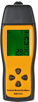 Misurazione della qualità dell'Aria 2 in 1 CO Rivelatore di Gas del Tester di Temperatura di monossido di Carbonio Analizzatore di qualità d-ell' Aria Monitor Perdita del Gas analizzatori LCD. displa