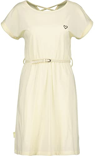 Alife and Kickin Damen NoraAK Dress Sommerkleid Kleid, Butter, S