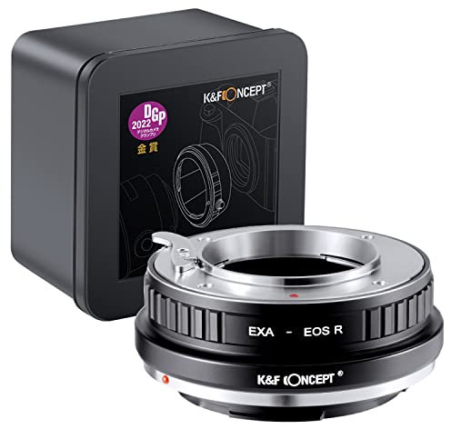 K&F Concept EXA-EOS R Anillo Adaptador de Montura de Lente Compatible con Exakta, Lente Auto Topcon para Cuerpo de Cámara con Montura Canon EOS R