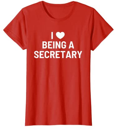 Damen Sekretär-Valentinstag T-Shirt