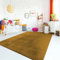 TT Home Teppich Kinderzimmer Waschbar rutschfest Kinderteppich Junge Mädchen Weich Pastell, Farbe:Gelb, Größe:160 cm Rund