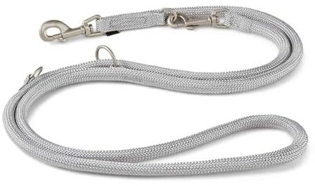 WOLTERS Führleine K2 versch. Größen und Farben, Größe:300 cm x 13 cm, Farbe:Silber