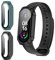 [2 Piezas] Funda con Protector de Pantalla para Xiaomi Mi Band 7, Weideworld Anti-Rasguños Protección Ultra Fino PC Carcasa con Cristal Templado para Xiaomi Mi Band 7