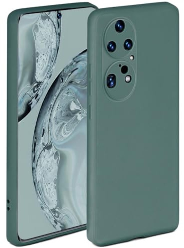 ONEFLOW Soft Case für Huawei P50 Pro Hülle aus Silikon mit Kameraschutz, Silikonhülle mit erhöhtem Schutz fürs Display, Backcover Schutzhülle, weiche Handyhülle, Petrol