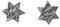 DAOMEI Auge des Horus Ohrstecker 925 Sterling Silber Hexagramm Ohrringe Vintage Sun Vine Ohrring Piercing Schmuck