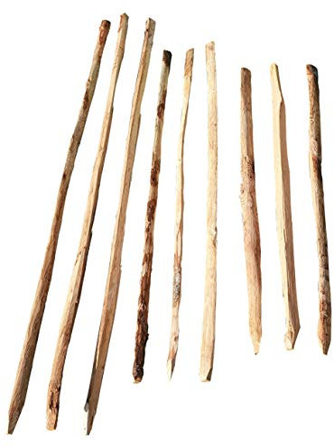 Listelli per recinzioni, castagno, in diverse misure, listello naturale per la decorazione del giardino, recinzione o come rivestimento da parete (listello da 80 cm)