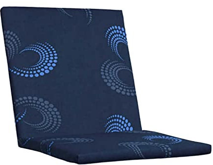 KETTtex EXKLUSIV Auflage Niederlehner Blau mit Design I Gartenstuhl Polster 103x50x4cm I KTH2 Sitzauflage weich & hautfreundlich I robuste Stuhlauflage I pflegeleichtes Sitzkissen I Dessin 8888