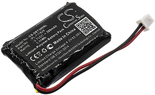 300 mAh / 1.11 Wh replacement Dog collar battery with Educator 300TSTransmitter, ET-300-LReceiver, ET-300Receiver, ET-300Transmitter, ET-302-LReceiver, ET-302Receiver, RX-090Receiver, ET-300Receiver