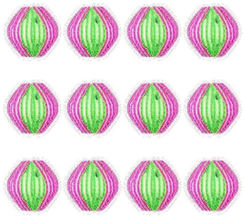 Blissify Washing Machine Lint Filters (Pack Of 12) – Pink Micro-Circle Bristle Pet Hair Catcher for Washing Machine - Reusable Hair Remover Lint Balls - Washing Machine Laundry Balls