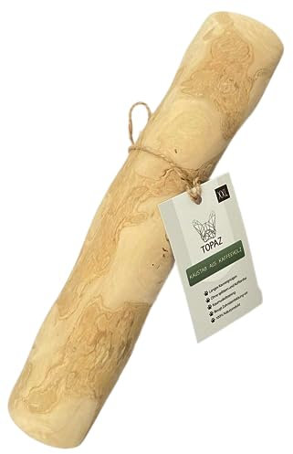 TOPAZ® Kaffeeholz Kauholz - XXL Kaustange natürliches Kauspielzeug für Hunde über 30 kg
