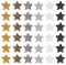 FINGERINSPIRE 36 STÜCKE Stern Hotfix Strass Patches 20 mm 6 Farben Kleine 5 Sterne Nähen Applikationen Patch Harz Strass Aufnäher Zum Aufbügeln Für Kleidung Jacken Hosen Rucksack Reparatur Dekoration