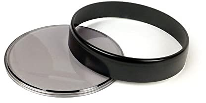 BGM Tachoglas-Set schwarzer Ring, getöntes Glas 105mm kompatibel für Vespa PX Lusso, PK XL1, GT 250 i.e. 60, GTV 125-300